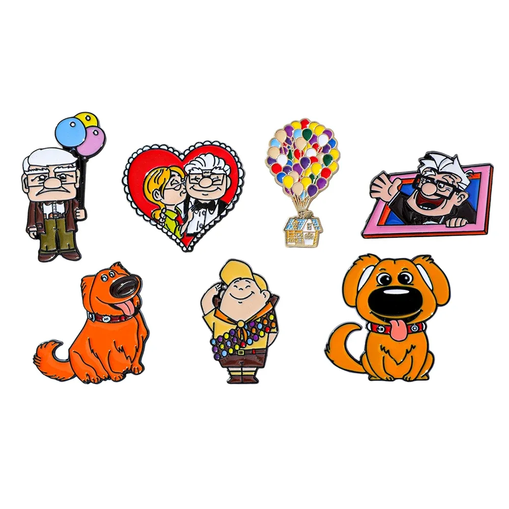 Embroidery Bali - 7Pcs Anime Cartoon Brooch Creative Dog