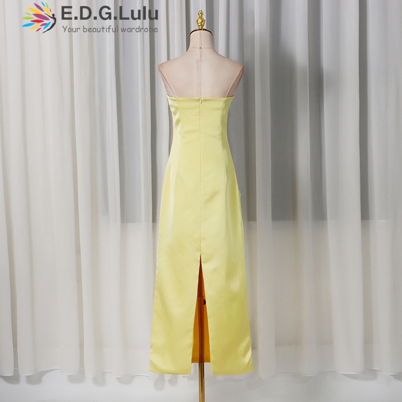 EDGLuLu 3d Embroidery Flower S - đánh giá và giá Embroidery Yellow Dress