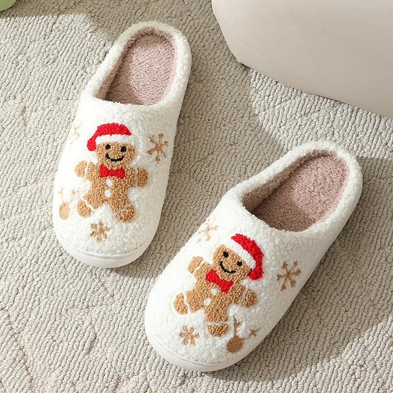 Christmas Women Slippers Cute  - đánh giá và giá Embroidery Garments