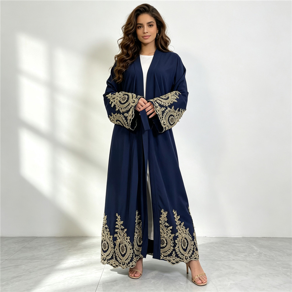New Abaya Dubai Luxury Kimono  - đánh giá và giá Embroidery Kebaya