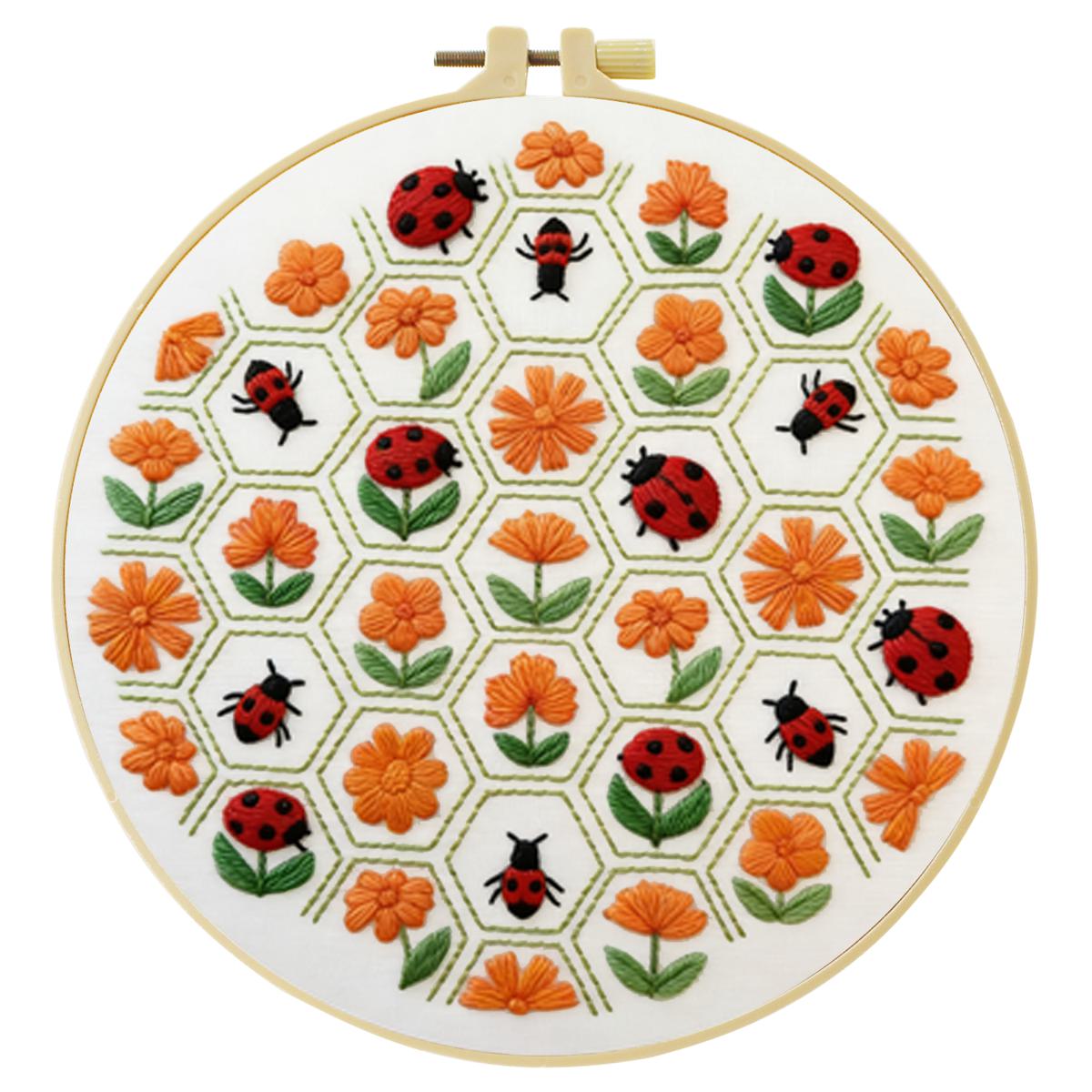 1pc 20X20CM/15X15CM 7.87/6.3in - đánh giá và giá Embroidery Lady Bug